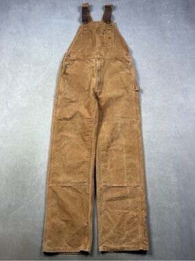 Carhartt Tan Canvas Work Overalls